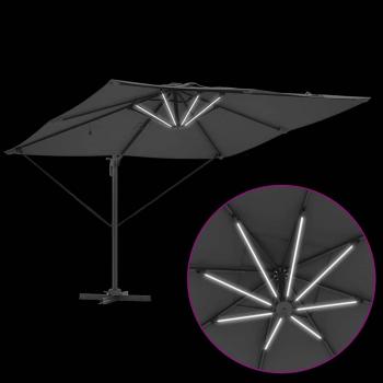 Freischwingender Roma Parasol 286 x 285 x 270 cm Aluminium