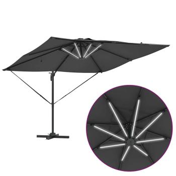 Freischwingender Roma Parasol 286 x 285 x 270 cm Aluminium