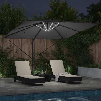 Freischwingender Roma Parasol 286 x 285 x 270 cm Aluminium