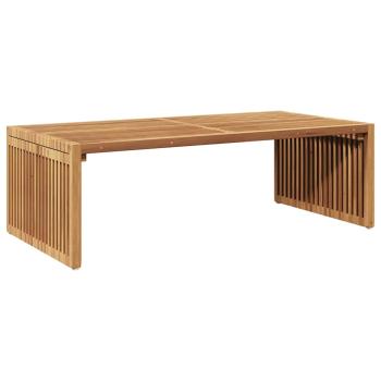Gartenseit Tisch 110x55x35.5 cm Massivholz Teak