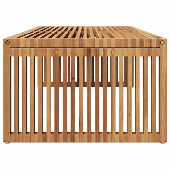Gartenseit Tisch 110x55x35.5 cm Massivholz Teak