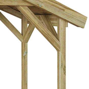 BBQ Schuppen 133,5x63x200 cm Imprägniertes Kiefernholz