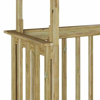 BBQ Schuppen 133,5x63x200 cm Imprägniertes Kiefernholz