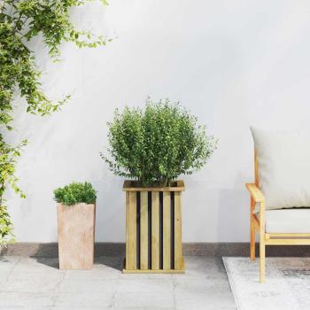 Gartenpflanzer mit Folie 33x33x45 cm imprägniertes Kiefernholz