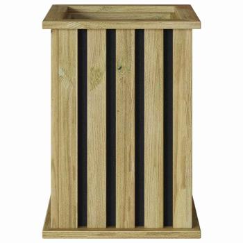 Gartenpflanzer mit Folie 33x33x45 cm imprägniertes Kiefernholz