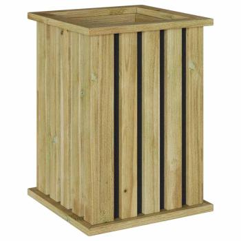 Gartenpflanzer mit Folie 33x33x45 cm imprägniertes Kiefernholz