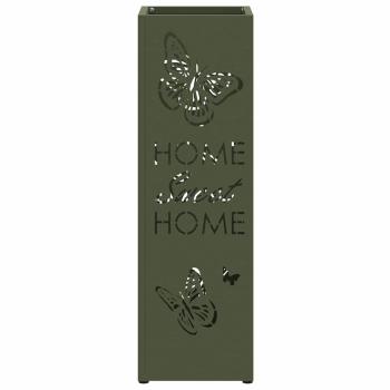 Regenschirmständer Olivgrün Metall Mittel Dekorative Intarsien