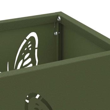 Regenschirmständer Olivgrün Metall Mittel Dekorative Intarsien