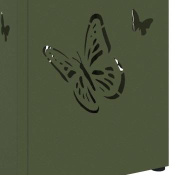 Regenschirmständer Olivgrün Metall Mittel Dekorative Intarsien