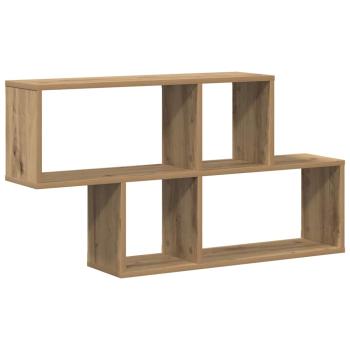 Wandregal Eichenholz 100x20x53 cm Konstruktion Holz