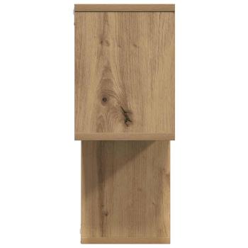 Wandregal Eichenholz 100x20x53 cm Konstruktion Holz
