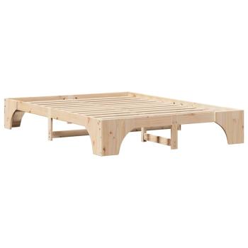 Bettrahmen 150x200 cm aus massivem Kiefernholz