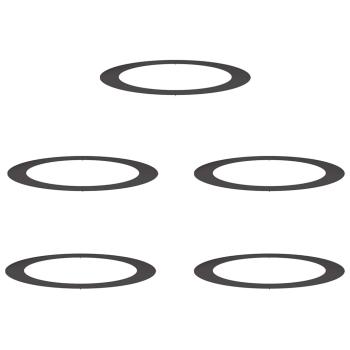 Schwarzes Pflanztopfset Schwarz Kunststoff Groß Langlebig