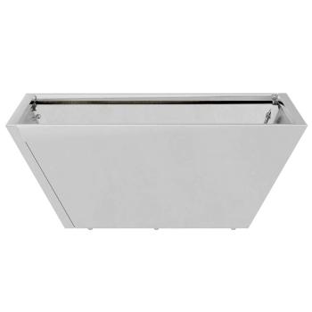 Garten Schalen Pflanzen 5 Stück 40x40x15 cm aus galvanisiertem Stahl.