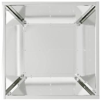 Garten Schalen Pflanzen 5 Stück 40x40x15 cm aus galvanisiertem Stahl.