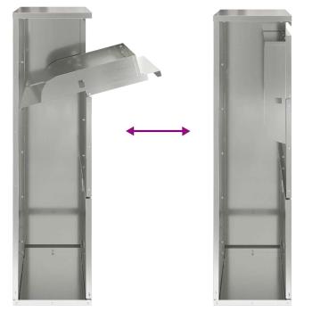 Paketdropbox 44x22x82 cm Verzinkter Stahl