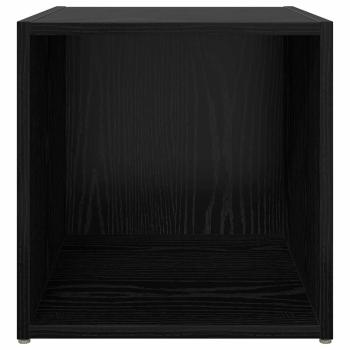 TV-Schränke - 4er Set, Schwarz Eiche, 37 x 35 x 37 cm, aus ingenieured Holz