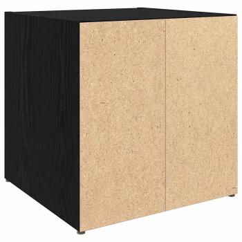 TV-Schränke - 4er Set, Schwarz Eiche, 37 x 35 x 37 cm, aus ingenieured Holz