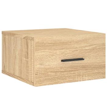 Wand-Nachttische 2 Stk. Sonoma-Eiche 35x35x20 cm