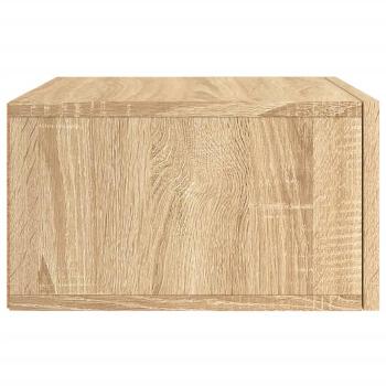 Wand-Nachttische 2 Stk. Sonoma-Eiche 35x35x20 cm
