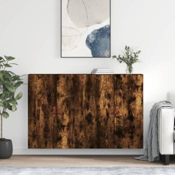 ARDEBO.de - Wandschränke 2 Stk. Räuchereiche 69,5x34x90 cm
