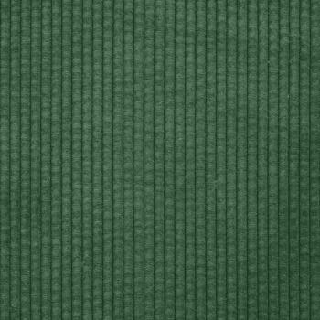 Modulares Sofa mit Fußhocker Kissen Cordstoff Dunkelgrün