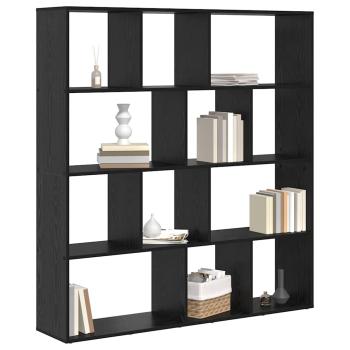 Bücherregal Schwarze Eiche 132 x 29 x 141.5 cm Holzwerkstoff