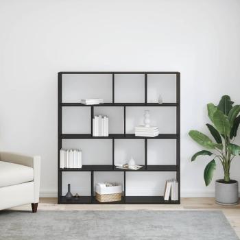 Bücherregal Schwarze Eiche 132 x 29 x 141.5 cm Holzwerkstoff