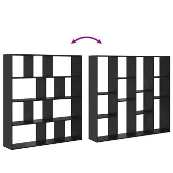 Bücherregal Schwarze Eiche 132 x 29 x 141.5 cm Holzwerkstoff