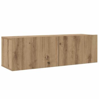TV-Schrank Set mit Regal Wandmontiert Sonstiges mit Speicher 8 pcs Eiche handwerklich
