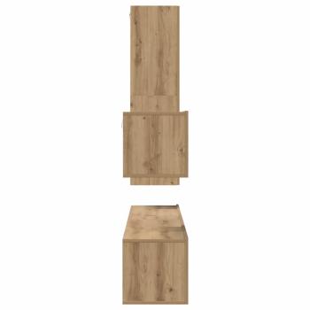TV-Schrank-Set 4 pcs Eiche handwerklich 30,5 x 30 x 110 cm