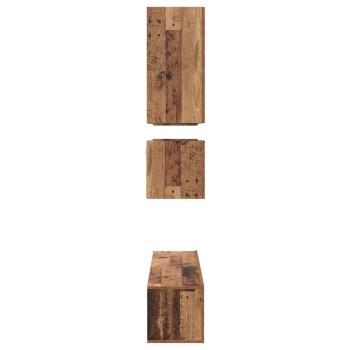 TV-Schrank-Set 8 pcs Altholz 80 x 30 x 30 cm Holzwerkstoff
