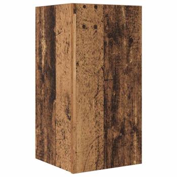 TV-Schrank-Set mit Regal Wandmontiert mit Speicher mit Tür 8 pcs Altholz 60 x 30 x 30 cm