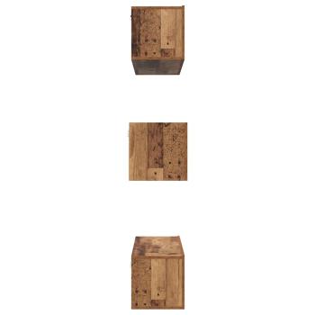 TV-Schrank-Set 6 pcs Altholz Mittel 30,5 x 30 x 30 cm