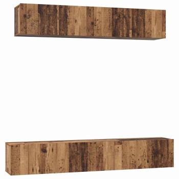 TV-Schrank Set 5 pcs Altholz Standard Mittel Holzwerkstoff