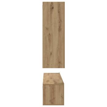 TV-Schrank-Set 4 pcs Eiche handwerklich 30,5 x 30 x 90 cm