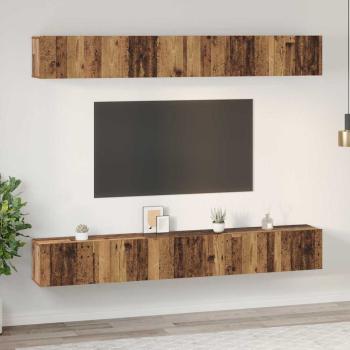 TV-Schrank-Set 6 pcs Altholz 60 x 30 x 35 cm Holzwerkstoff
