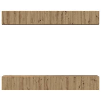 TV-Schrank-Set 6 pcs Eiche handwerklich 60 x 30 x 35 cm