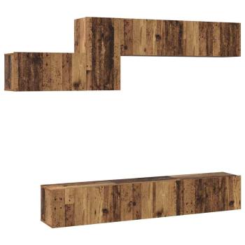 TV-Schrank-Set 7 pcs Altholz 60 x 30 x 30 cm Holzwerkstoff