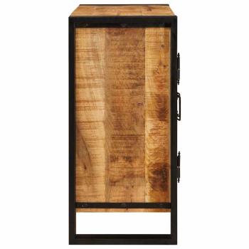 Nachttisch Braun 38 x 33 x 58 cm Massives, grobes Mangoholz