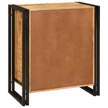 Nachttisch Braun 38 x 33 x 58 cm Massives, grobes Mangoholz