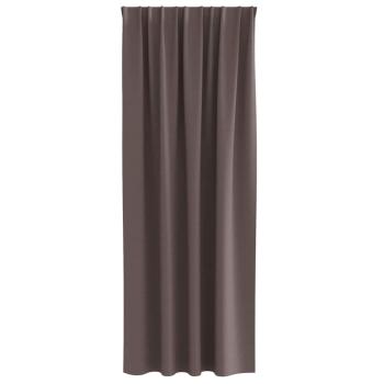 Verdunkelungsvorhänge 2 pcs Dunkelbraun 245 x 140 cm Polyester