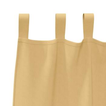 Verdunkelungs-Vorhänge mit Ringen 2 Stk. Beige 140 x 140 cm