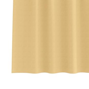 Verdunkelungs-Vorhänge mit Ringen 2 Stk. Beige 225 x 140 cm