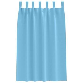 Verdunkelungsvorhänge 2 pcs Hellblau 175 x 140 cm Polyester