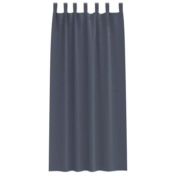 Verdunkelungsvorhänge 2 pcs Anthrazit 225 x 140 cm Polyester