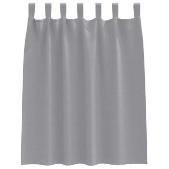Verdunkelungsvorhänge 2 pcs Hellgrau 140 x 140 cm Polyester