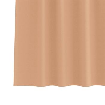 Verdunkelungsvorhänge 2 pcs Hellbraun 140 x 140 cm Polyester