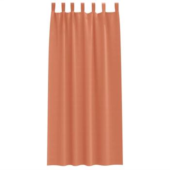 Verdunkelungsvorhänge 2 pcs Terrakotta 225 x 140 cm Polyester