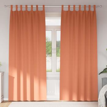 ARDEBO.de - Verdunkelungsvorhänge 2 pcs Terrakotta 245 x 140 cm Polyester
